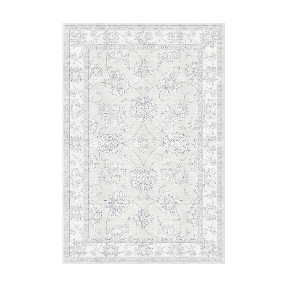 Tapis Imprimé Fleur Minuit
