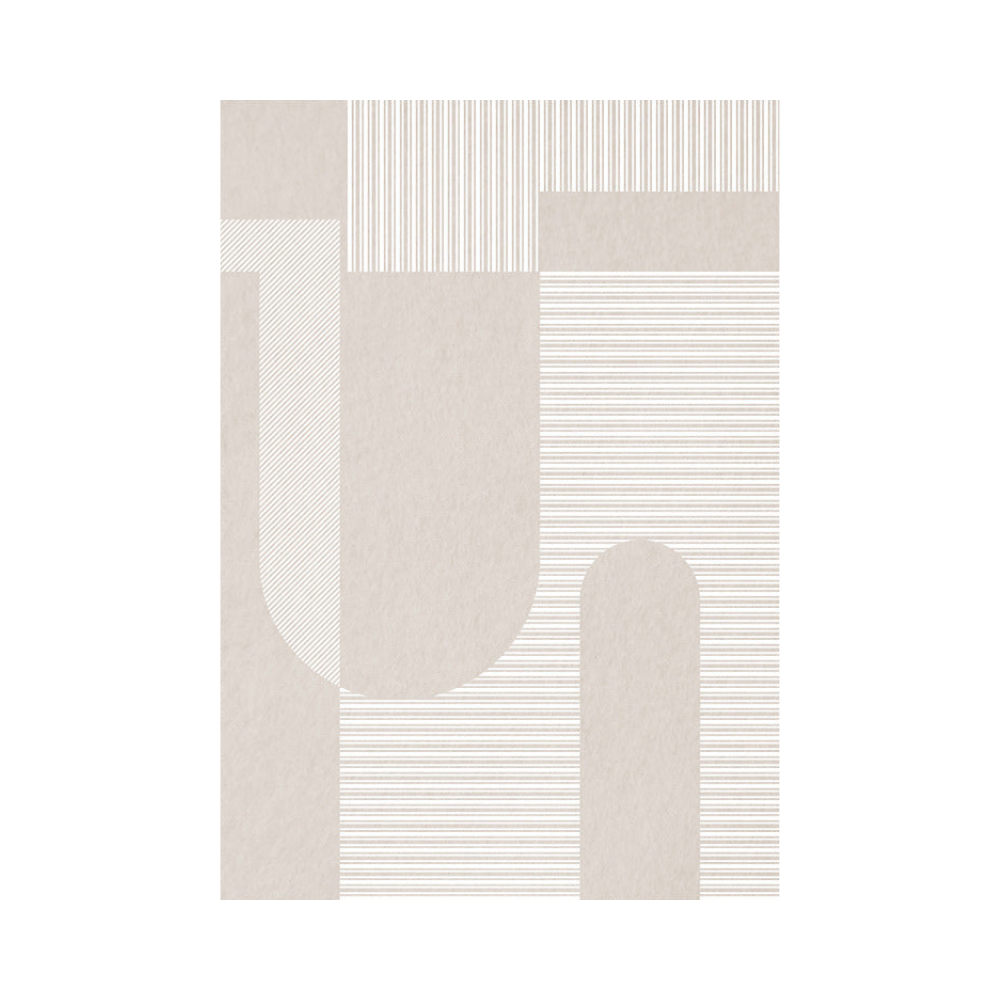 Énigmatique Stria Arctique Scintillante Tapis