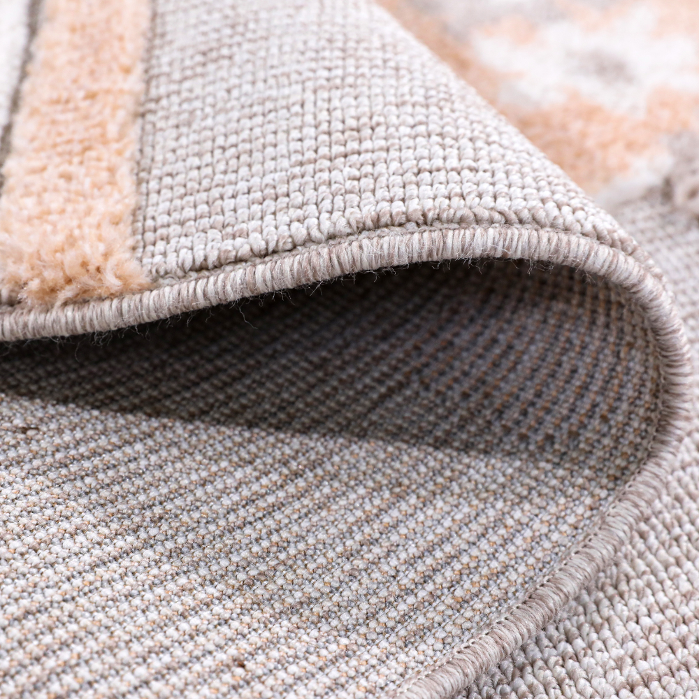 Close-up of Quiet Lullaby Deer Woven Rug showcasing its soft texture and edge detail