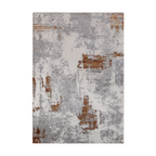 Belle Abstract Textured Rug in gray and brown, perfect for modern home decor.