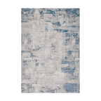Kai abstract textured rug in blue and gray, perfect for stylish home decor.