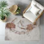 Joy Abstract Textured Rug in neutral tones, ideal for contemporary interiors.