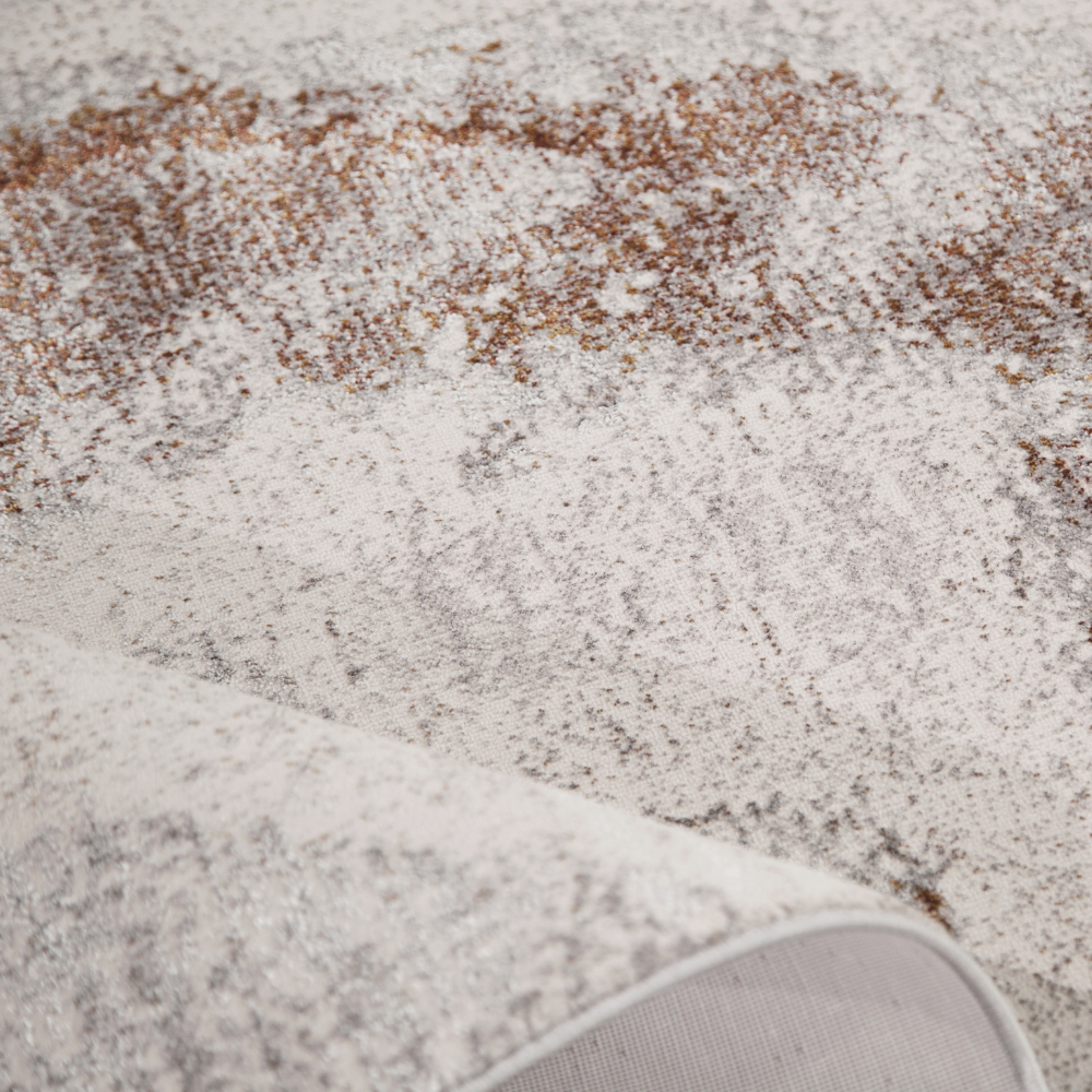 Joy Abstract Textured Rug in soft neutrals, perfect for stylish home interiors.
