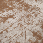 Laurel Abstract Textured Rug in beige and white with stylish modern design