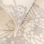 Celeste textured rug showcasing floral patterns in soft grey shades