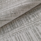 Cream and beige Melody Strip textured rug with modern geometric design.