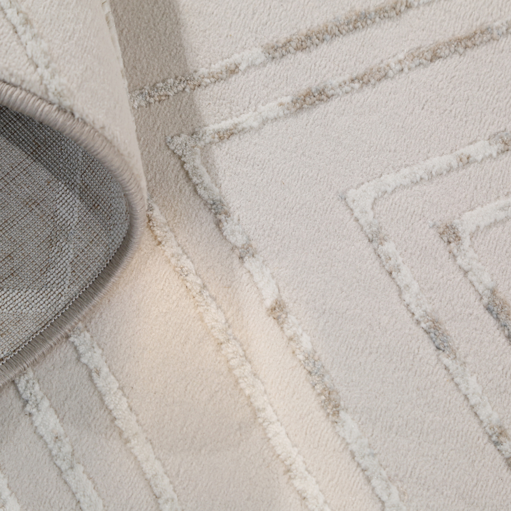 Remy Diamond Textured Rug with modern geometric design, ideal for contemporary interiors.