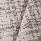 Neutral plaid Vale geometric rug with textured design