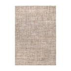 Ariel Checkered Textured Rug in beige, perfect for modern home decor.
