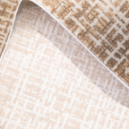 Beige Ariel Checkered Textured Rug showcasing a soft design suitable for modern interiors.