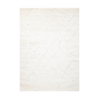 Nyx geometric textured rug in cream color for stylish home decor