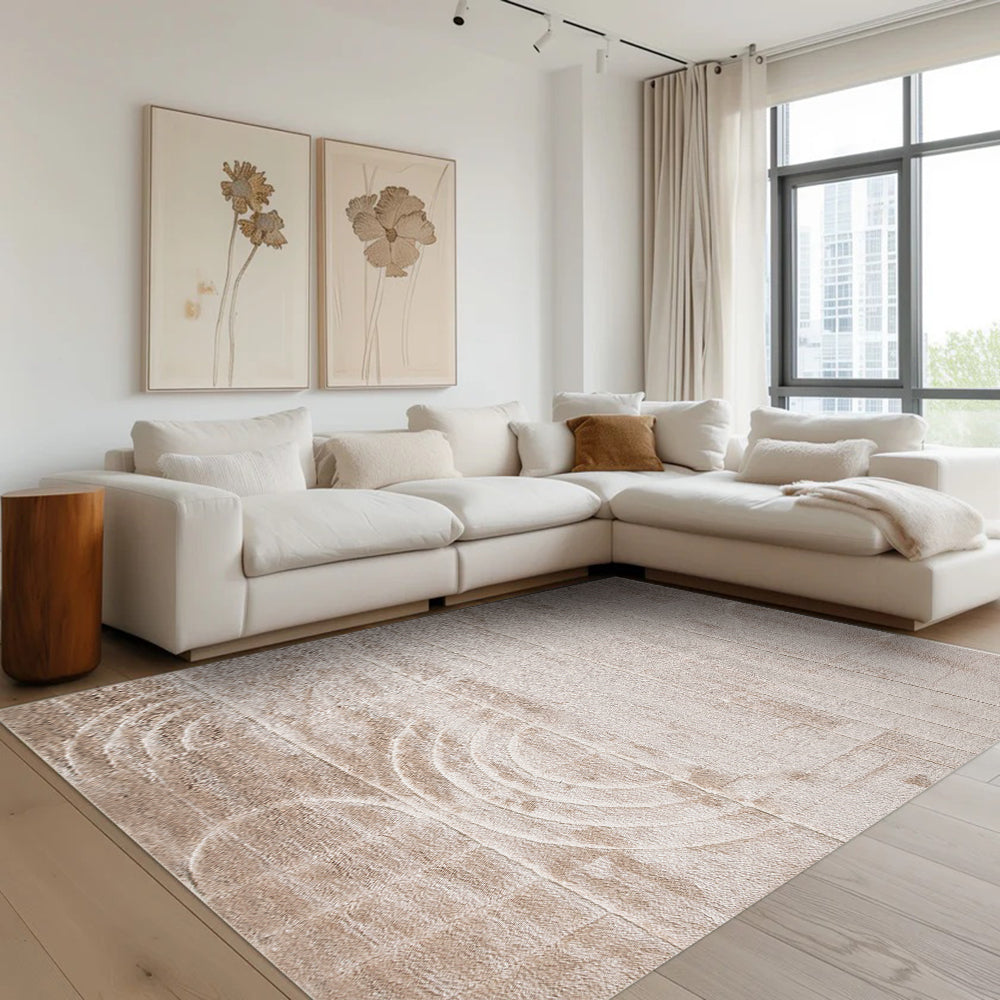 Stylish Callidora geometric rug enhancing modern living room decor